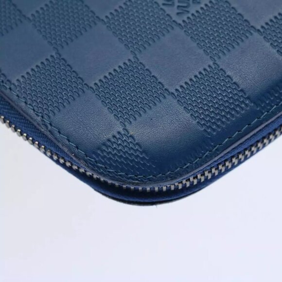 LOUIS VUITTON Damier Infini Organizer Atholl Clutch Bag Blue N41396 Auth ki3459 - Picture 15 of 16